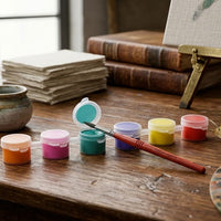 (S17) Mini Paint Pot Strip Set – Assorted Colours for Art & Craft