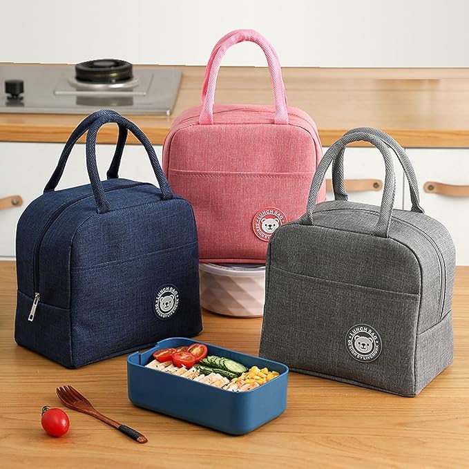 (HL-007)  (MOQ: 15 Pcs) Wolpin Insulated Lunch Bag – Portable Tiffin Storage Bag