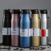 (B-010) Stainless Steel Hot & Cold 550ml  Double Wall Flask with Strap