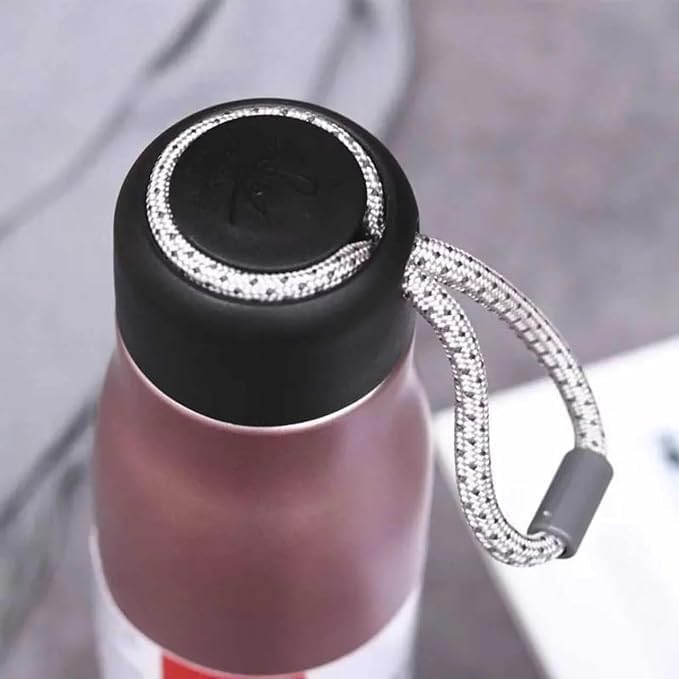 (B-010) Stainless Steel Hot & Cold 550ml  Double Wall Flask with Strap