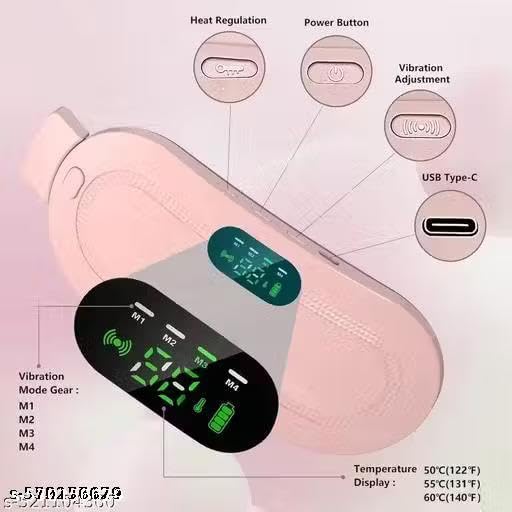 (079) Period Cramp Relief Massager & Heating Pad – (One 310.Rs)