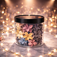 (077) Matte Floral Hair Flower Claw Clips – (One Piece 10.Rs) BOX OF 24 - 240