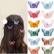 (075) (MOQ - 4 Pcs) Butterfly Charm Hair Clutcher Set (One Piece 8.Rs) PACK OF 12 – 96