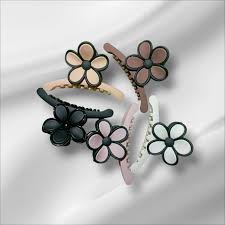 (078) Flower Base T-Style Hair Clip (One Piece 30.Rs) PACK OF 12 - 360