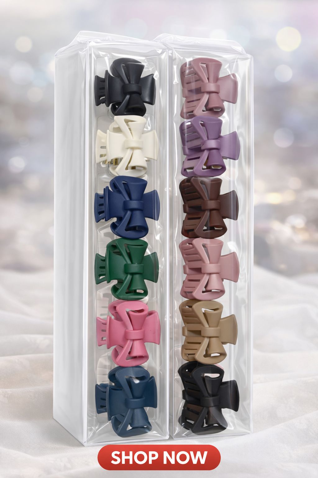 (073) (MOQ - 4 Pcs) Bow Style Hair Clutcher Clip Pack (One Piece 6.Rs) PACK OF 12 PIECES - 72
