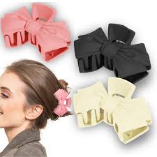 (073) (MOQ - 4 Pcs) Bow Style Hair Clutcher Clip Pack (One Piece 6.Rs) PACK OF 12 PIECES - 72