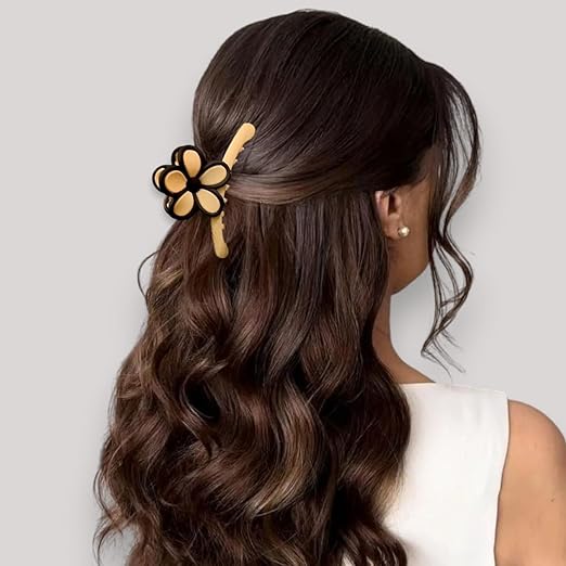 (078) Flower Base T-Style Hair Clip (One Piece 30.Rs) PACK OF 12 - 360