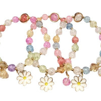(069) Premium Crystal Beads Bracelet (One Piece 30.Rs) | 10 PIECES - 300