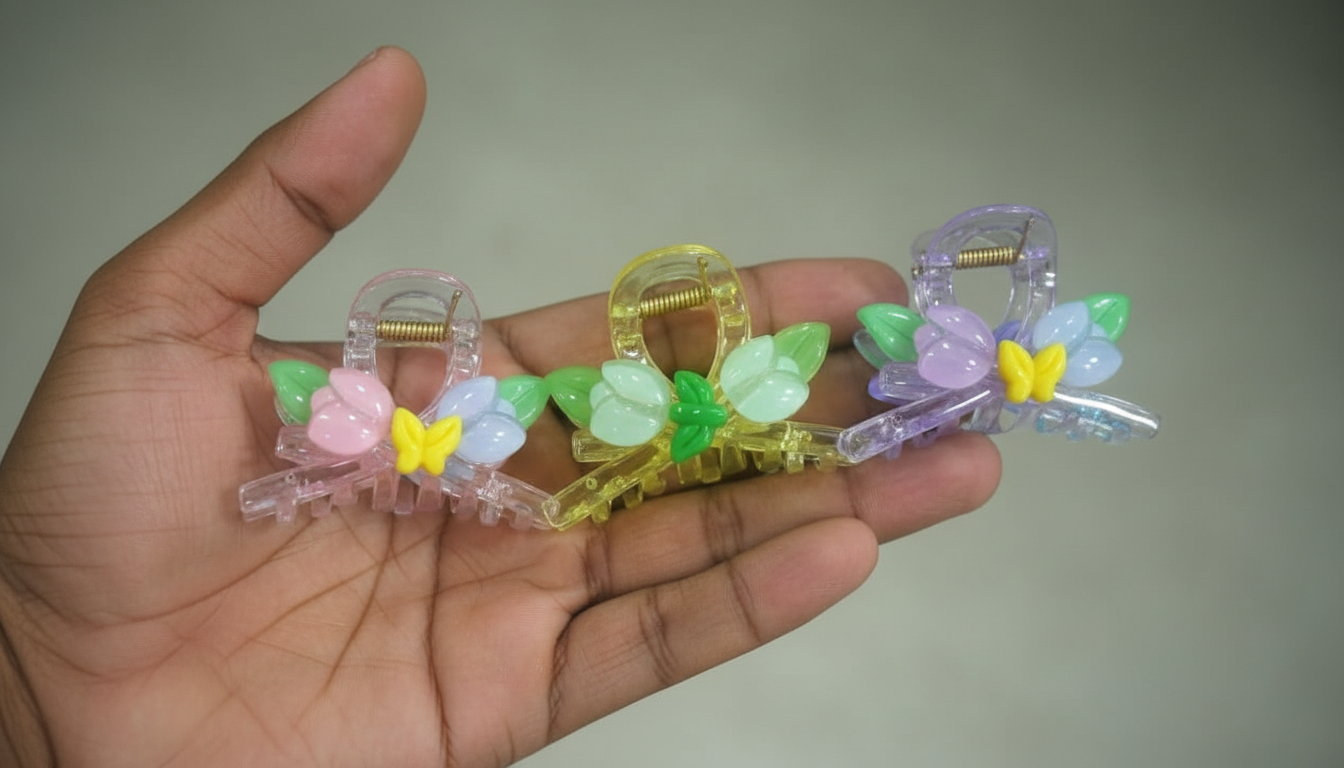 (068) Big Hair Clips – Strong Grip (One Piece 30.Rs) Pack of 12 - 360