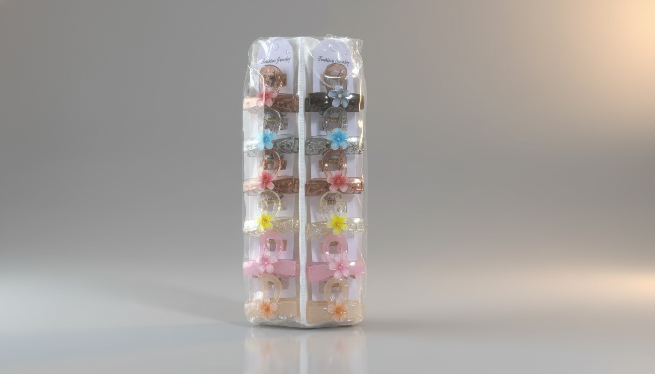 (067) Medium Size Hair Clip – (One Piece 30.Rs) PACK OF 12 PIECES - 360