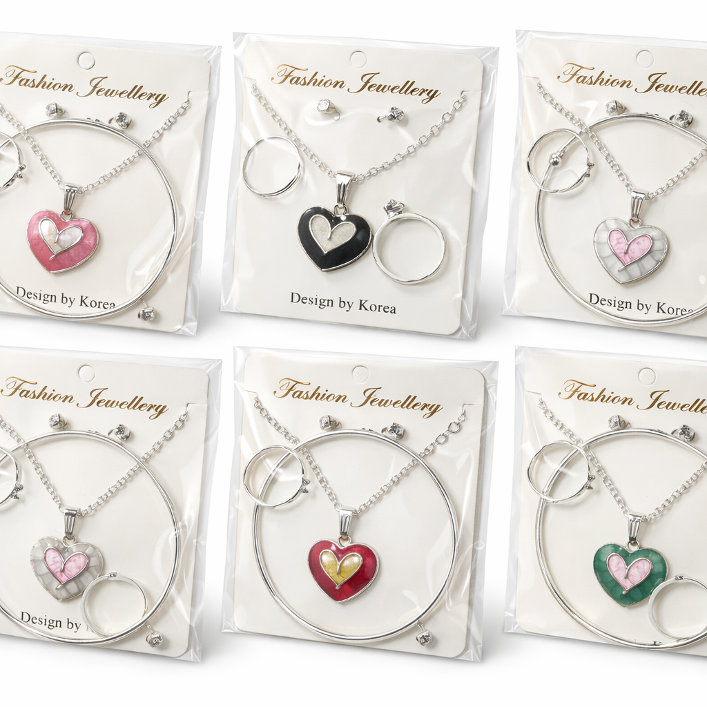 (071) Combo Set – Bracelet, Ring & Earrings (One Set 30.Rs) PACK OF 10 - 300