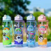 (B-021) Space Theme Water Bottle 750ml – Stylish Leak-Proof Bottle