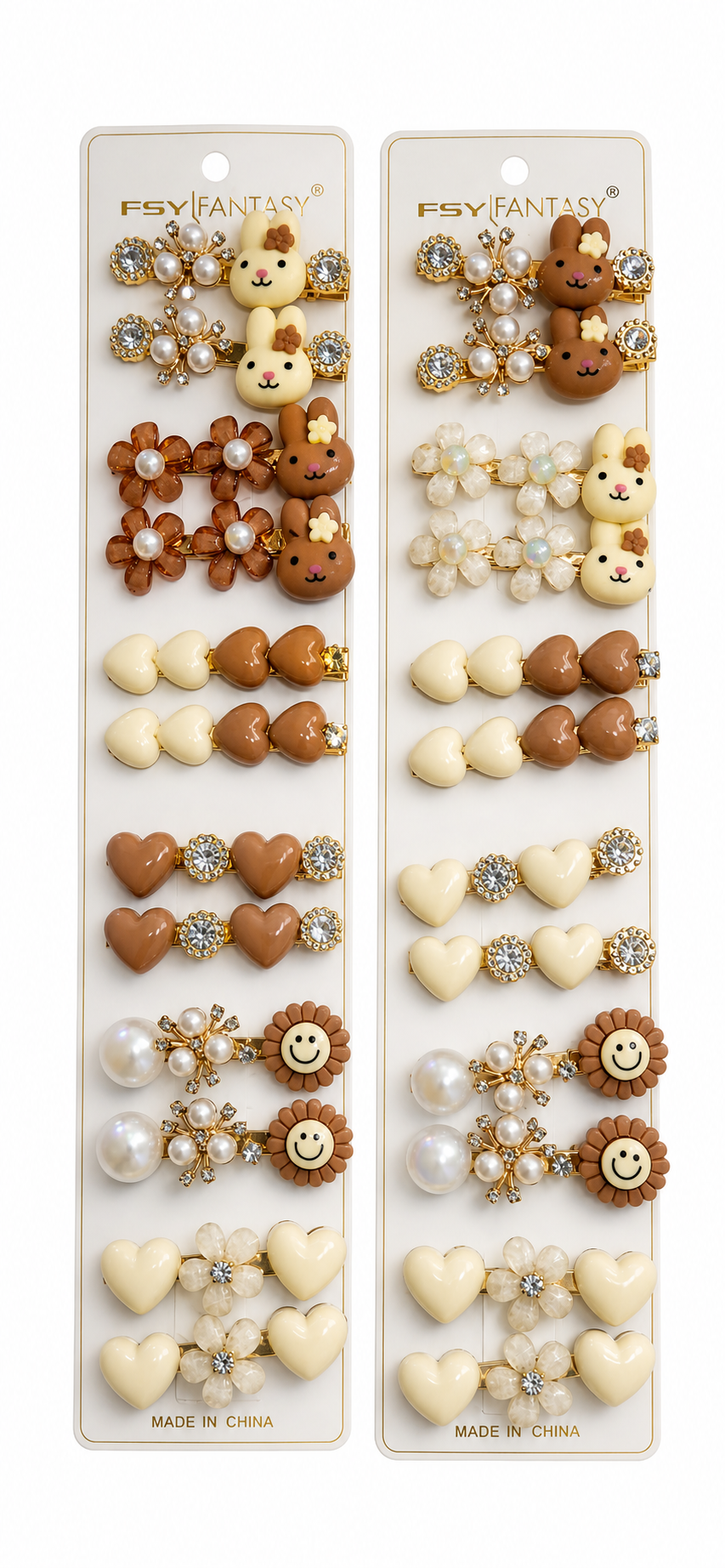(085) Elegant Pearl Hair Clips for Girls & Women (₹21 Per Piece | Pack of 12 - ₹250)