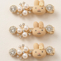 (085) Elegant Pearl Hair Clips for Girls & Women (₹21 Per Piece | Pack of 12 - ₹250)