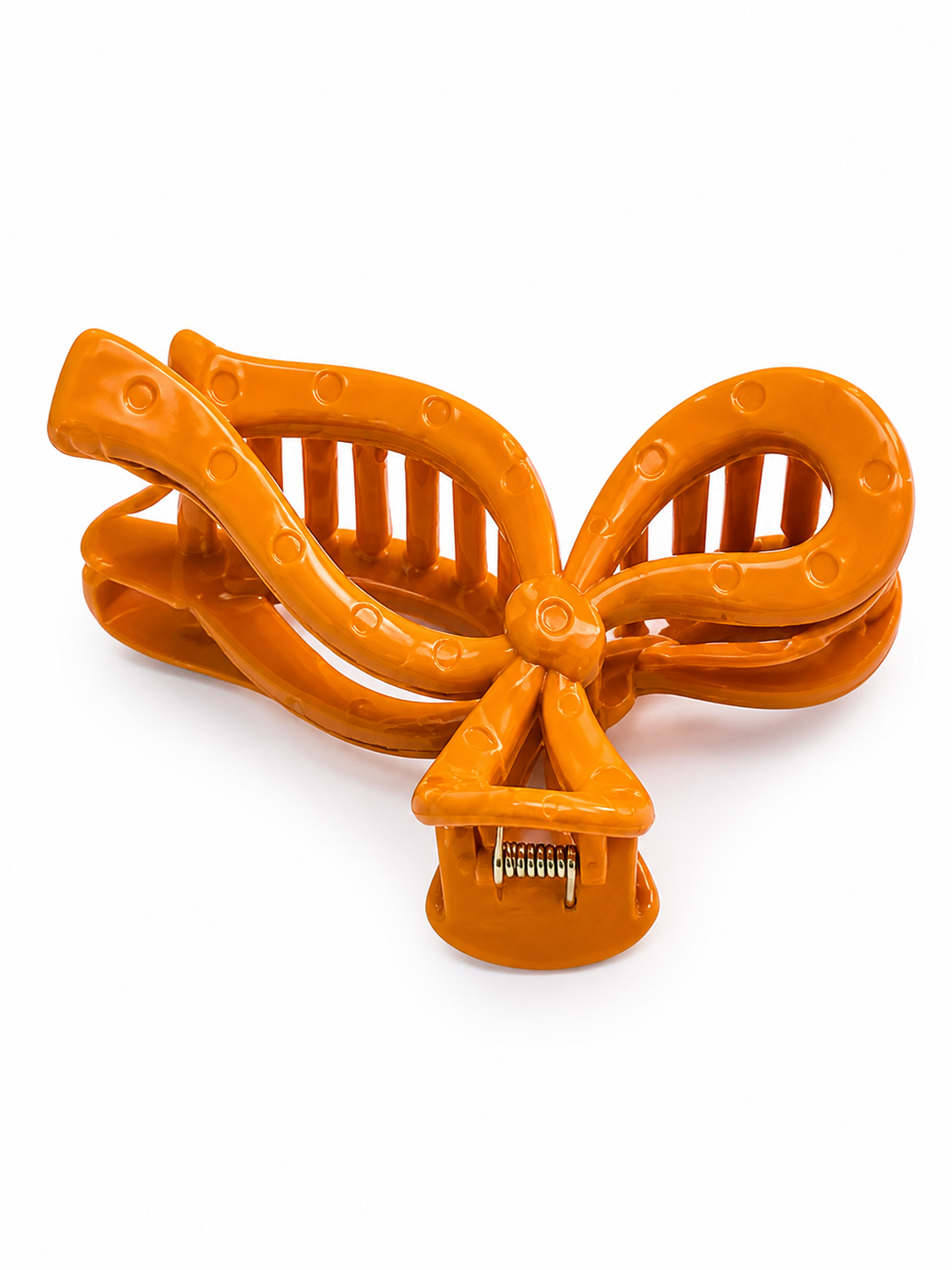 (087) Matte Finish Bow Hair Claw Clip for Women (₹17 Per Piece | Pack of 12 - ₹200)