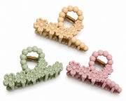 (088) Korean Style Flower Claw Clip  (₹17 Per Piece | Pack of 12 - ₹200)