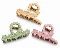 (088) Korean Style Flower Claw Clip  (₹17 Per Piece | Pack of 12 - ₹200)