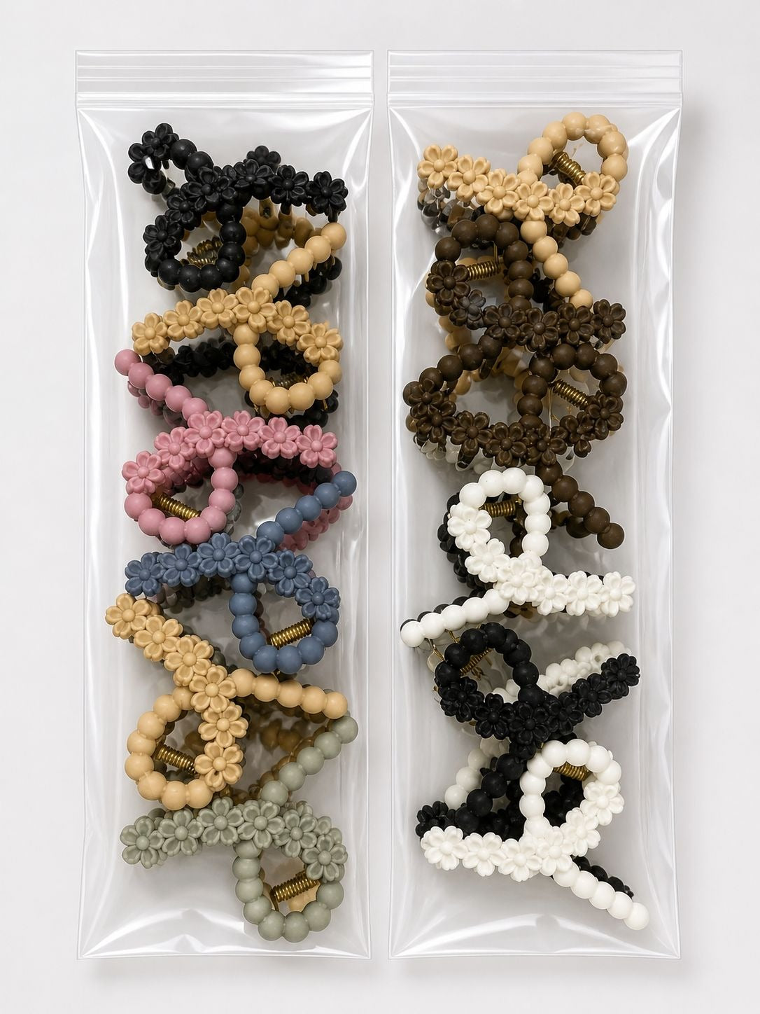 (088) Korean Style Flower Claw Clip  (₹17 Per Piece | Pack of 12 - ₹200)