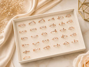 (092) (MOQ - 4) Rose Gold Adjustable Design Ring (Per Piece - 20 Rs)