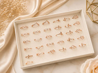 (092) (MOQ - 4) Rose Gold Adjustable Design Ring (Per Piece - 20 Rs)