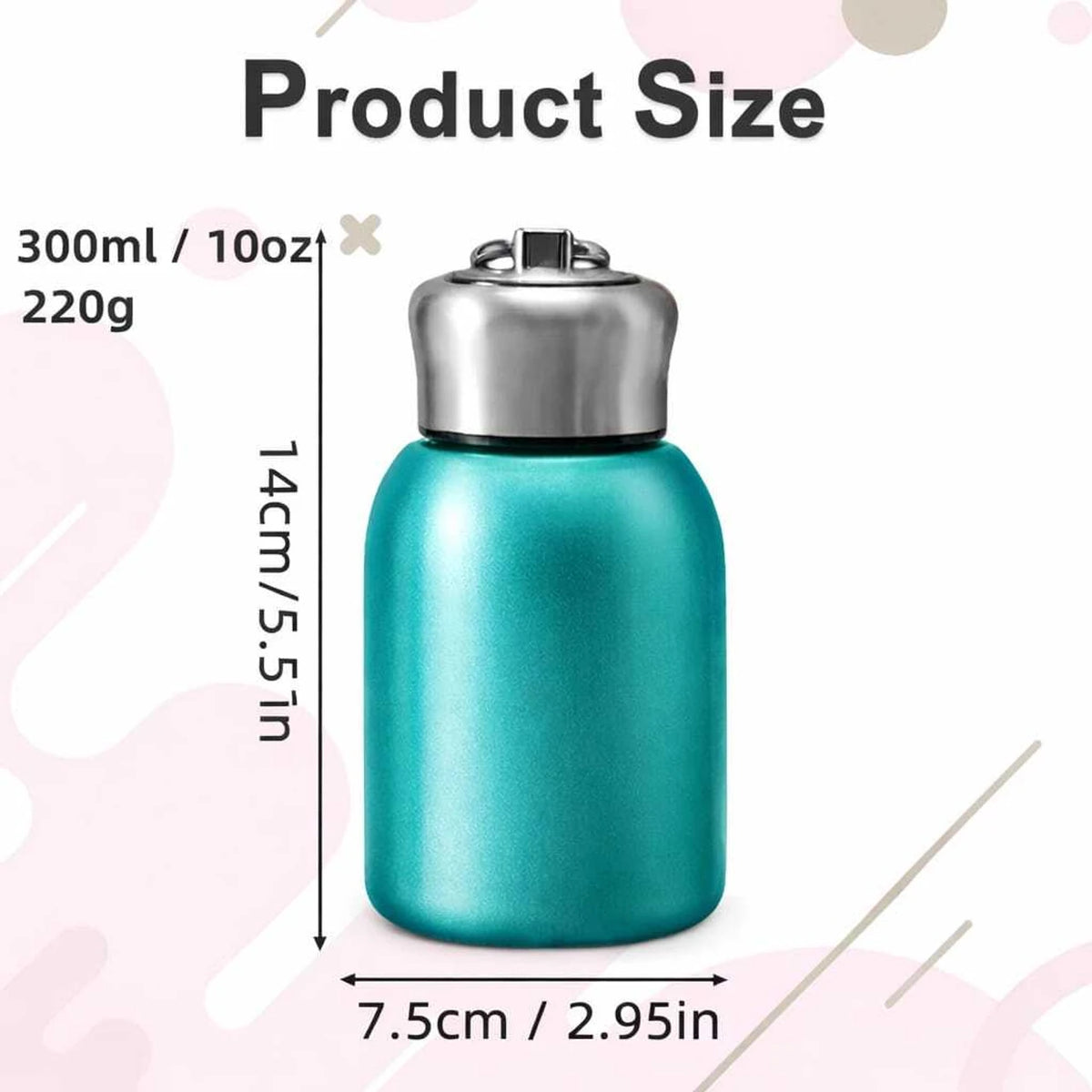 (B25) Stainless Steel Insulated Flask 330ML– Compact Hot & Cold Bottle