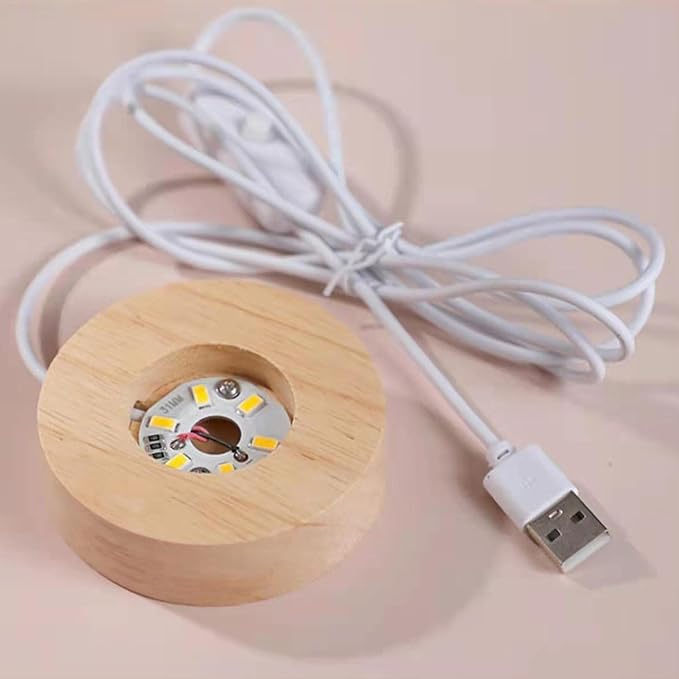 (LI6) (MOQ: 2 Pcs) Large 3D Galaxy Crystal Ball Night Light