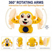 (T59) Cute Monkey Toy with Moving Arms – Interactive Cartoon Animal Toy