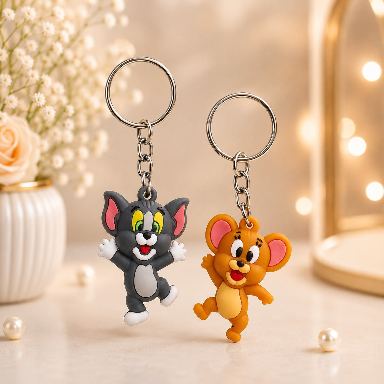 (KC-007) (MOQ: 12 Pcs) Stylish Characters Keychains - Different Characters (Pack of 12 Pcs : 72 Rs)