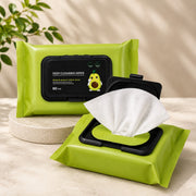 (SC-014) (MOQ: 4 Pcs) Avocado Infused Makeup Remover Wipes – Cleansing Facial Towel