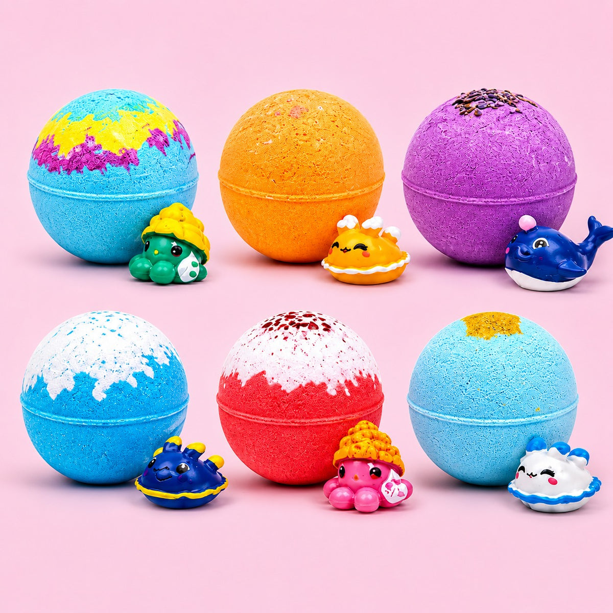 (KA13) Bath Balls with Toys Inside – Fun Fizzy Bath Bombs