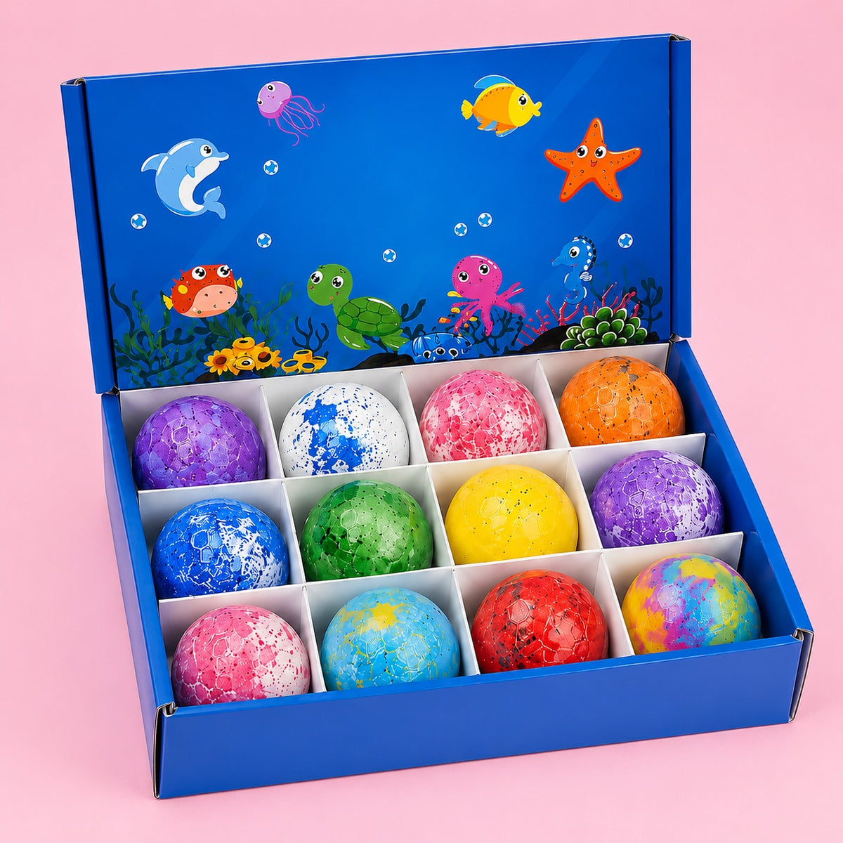(KA13) Bath Balls with Toys Inside – Fun Fizzy Bath Bombs