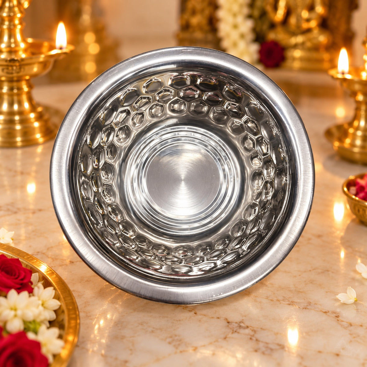 (R49) (MOQ: 6 Pcs) Stainless Steel Bowl for Return Gifts For Festive Celebrations