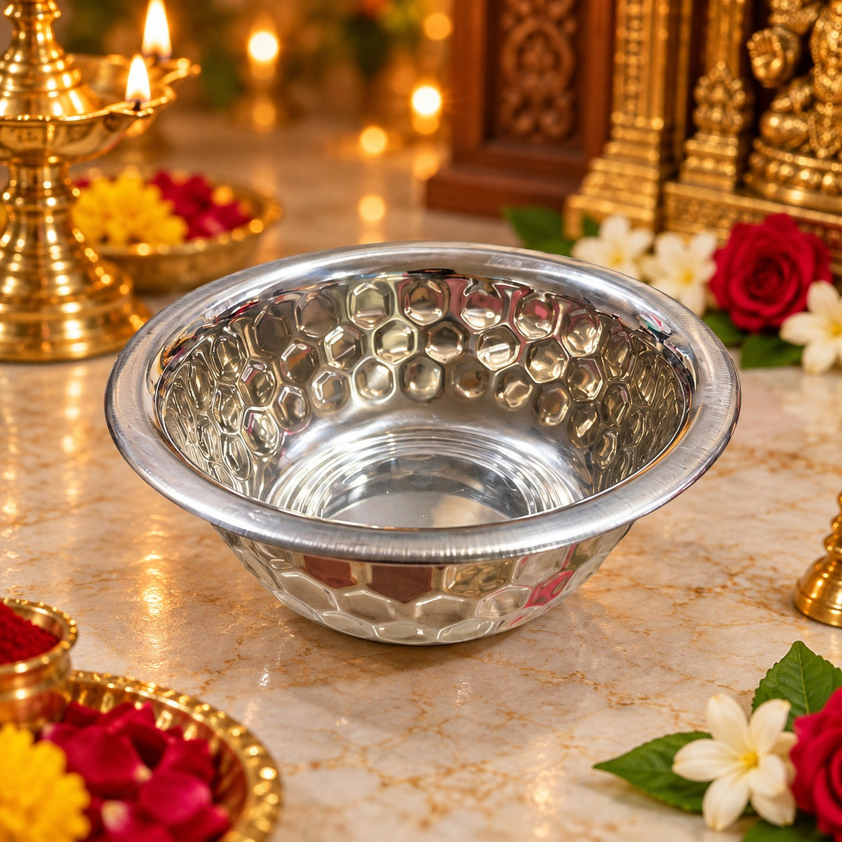(R49) (MOQ: 6 Pcs) Stainless Steel Bowl for Return Gifts For Festive Celebrations