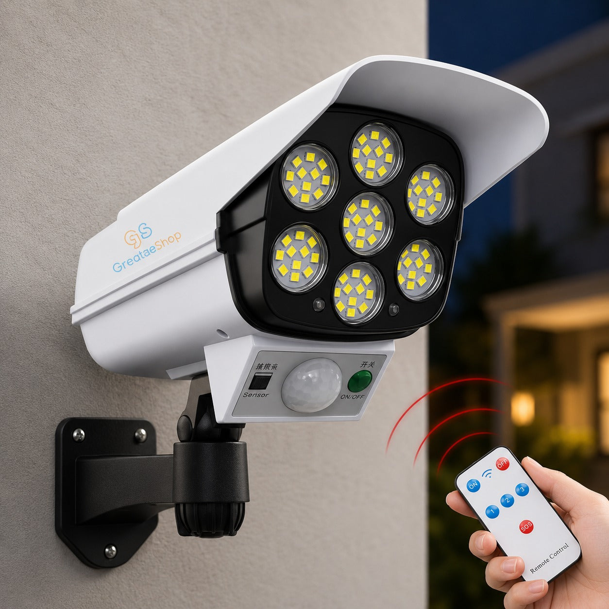 (HL-011) LED Solar Dummy Security Camera Light with Motion Sensor