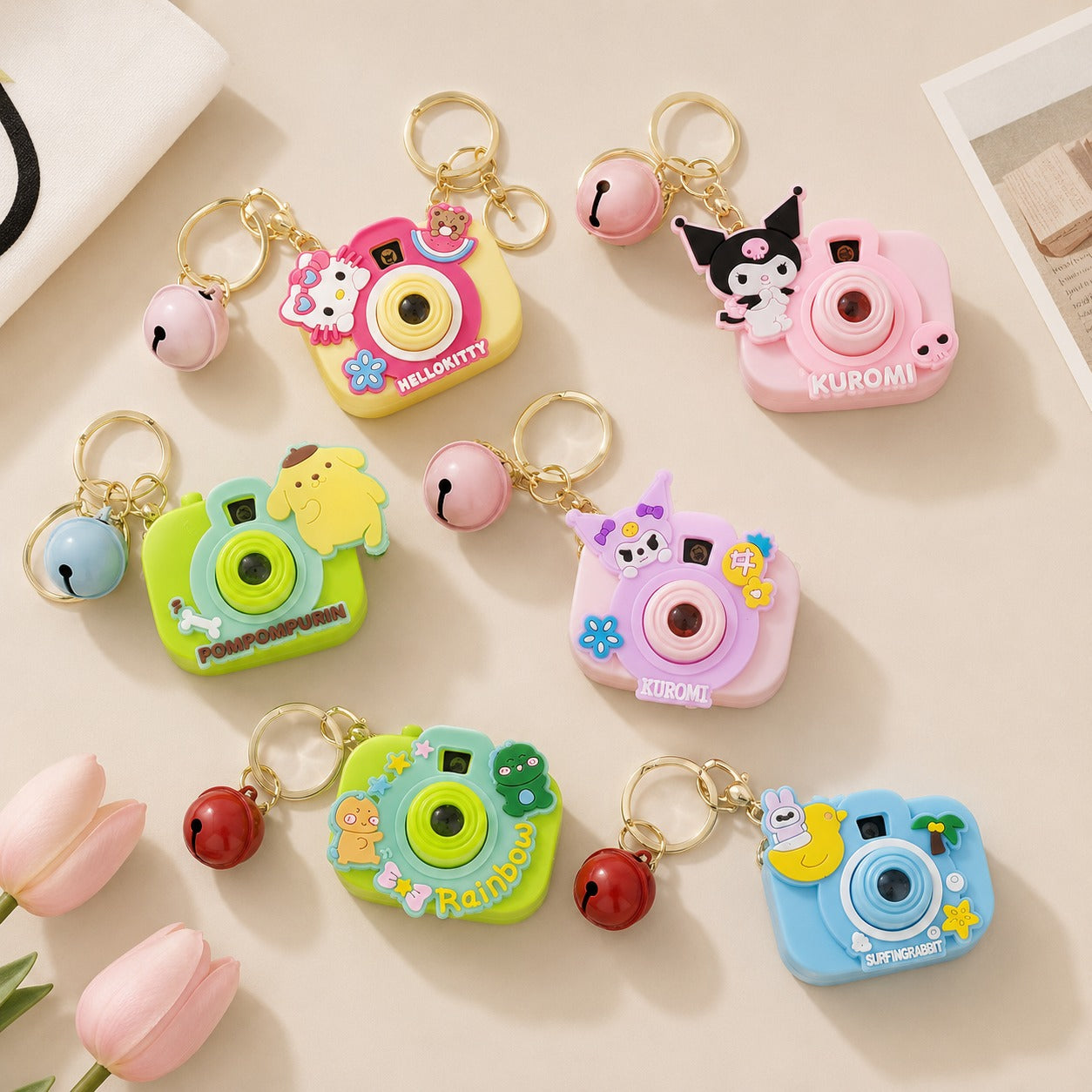 (KC-001) (MOQ: 4 Pcs) Stylish Oblivion Cartoon Keychain – LED Projection Keyring