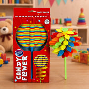 (T-012) (MOQ: 4 Pieces) Spinning Candy Flower Toy – Colorful Rotating Spinner