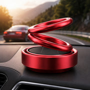 (C-001) Solar Powered Rotating Double Ring Car Perfume