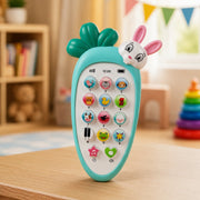 (T-007) Carrot Shape Musical Rabbit Toy Phone for Kids with Light & Sound