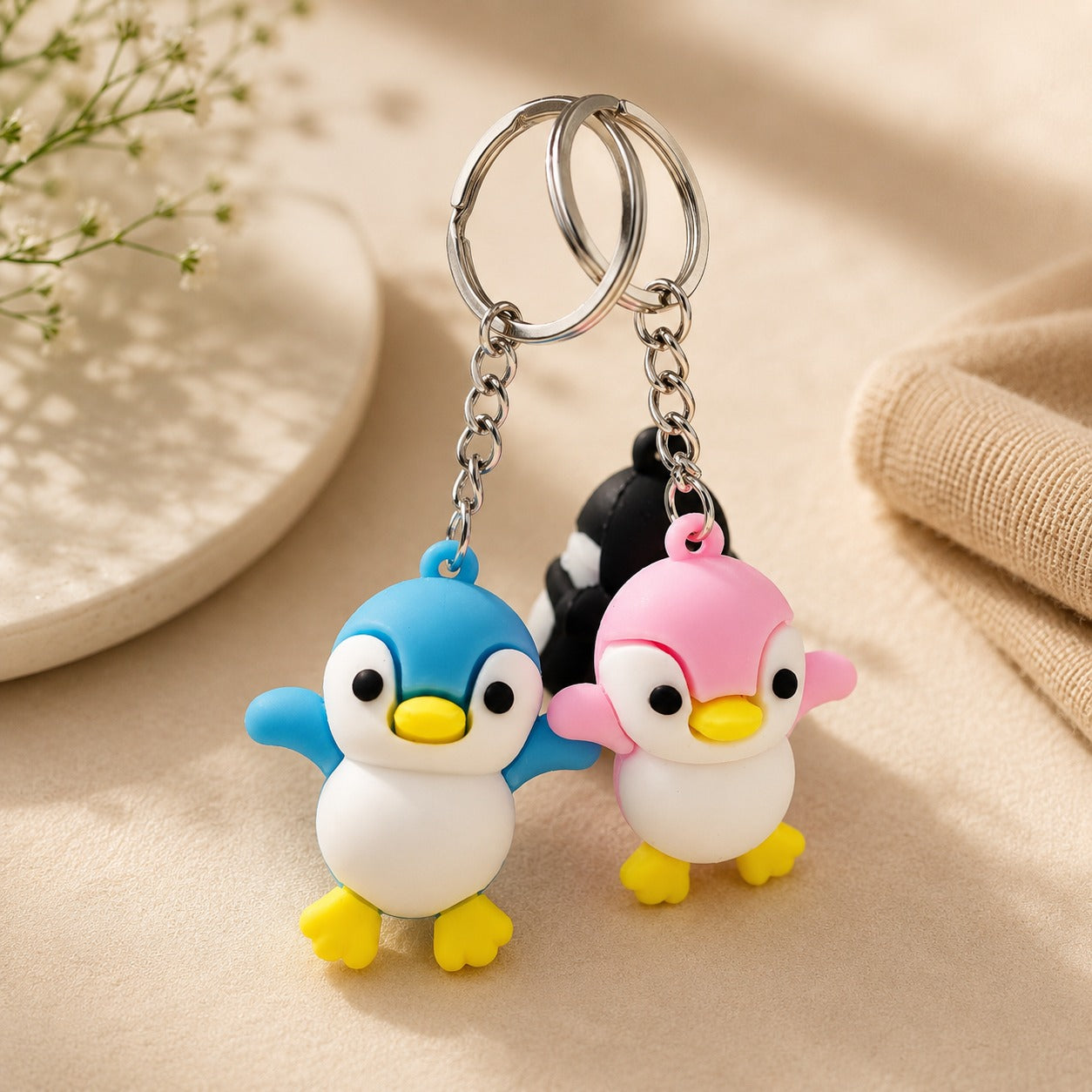 (KC-024) (MOQ: 12 Pcs) Cartoon Character Keychains – 10 Different Models