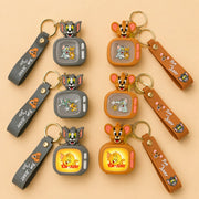 (KC-010) Mix Cartoon Character LED Light Keychain – Mini Glow Key Holder