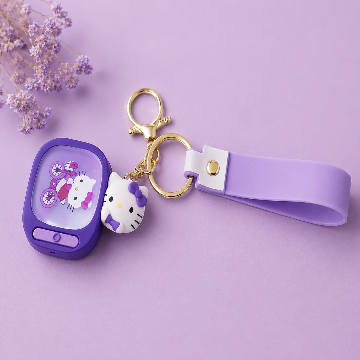 (KC-010) Mix Cartoon Character LED Light Keychain – Mini Glow Key Holder