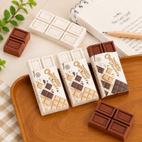 (S-006) (MOQ: 4 Pcs) Chocolate Shaped Eraser – Cute Stationery Eraser for Kids