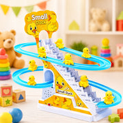(T-032) Small Duck Track Circus | Automatic Climbing Duck Slide with Music & LED Lights