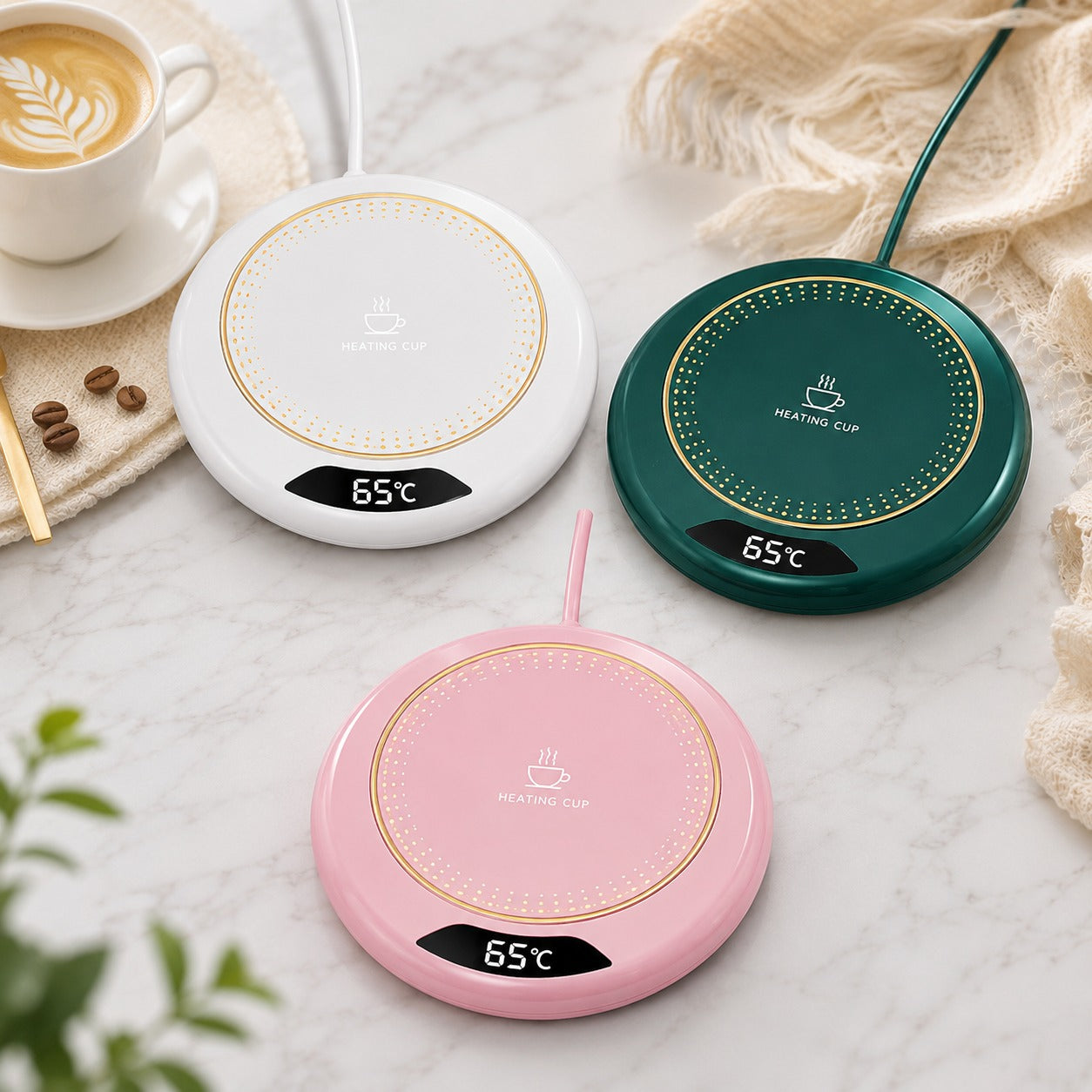 (K-004) Electric Coffee Mug Warmer – Smart Beverage Heater for Home & Office Use