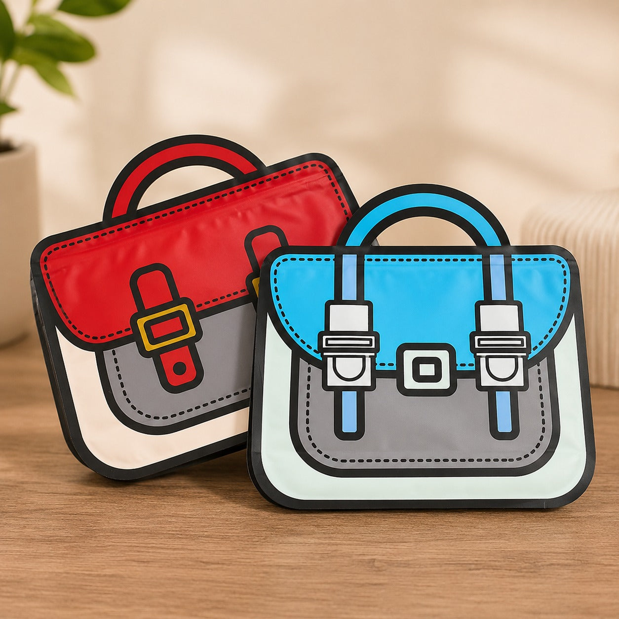 (S-002) (MOQ: 12 Pcs) 3D Bag Stationery Gift Set – Kids Return Gift Kit