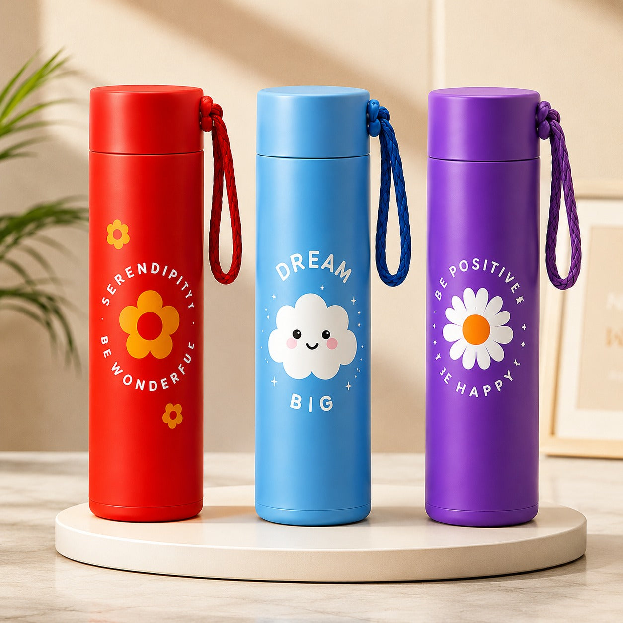 (B-045) (MOQ-4 Pcs) Korean Coolers Glass 400ML Water Bottle