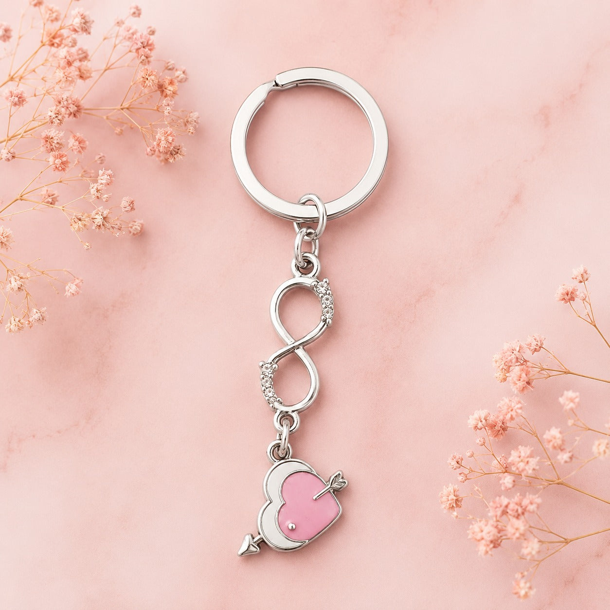 (KC-011)  (MOQ: 4 Pcs) Cute Couple Keychain – Adorable Matching Key Holder