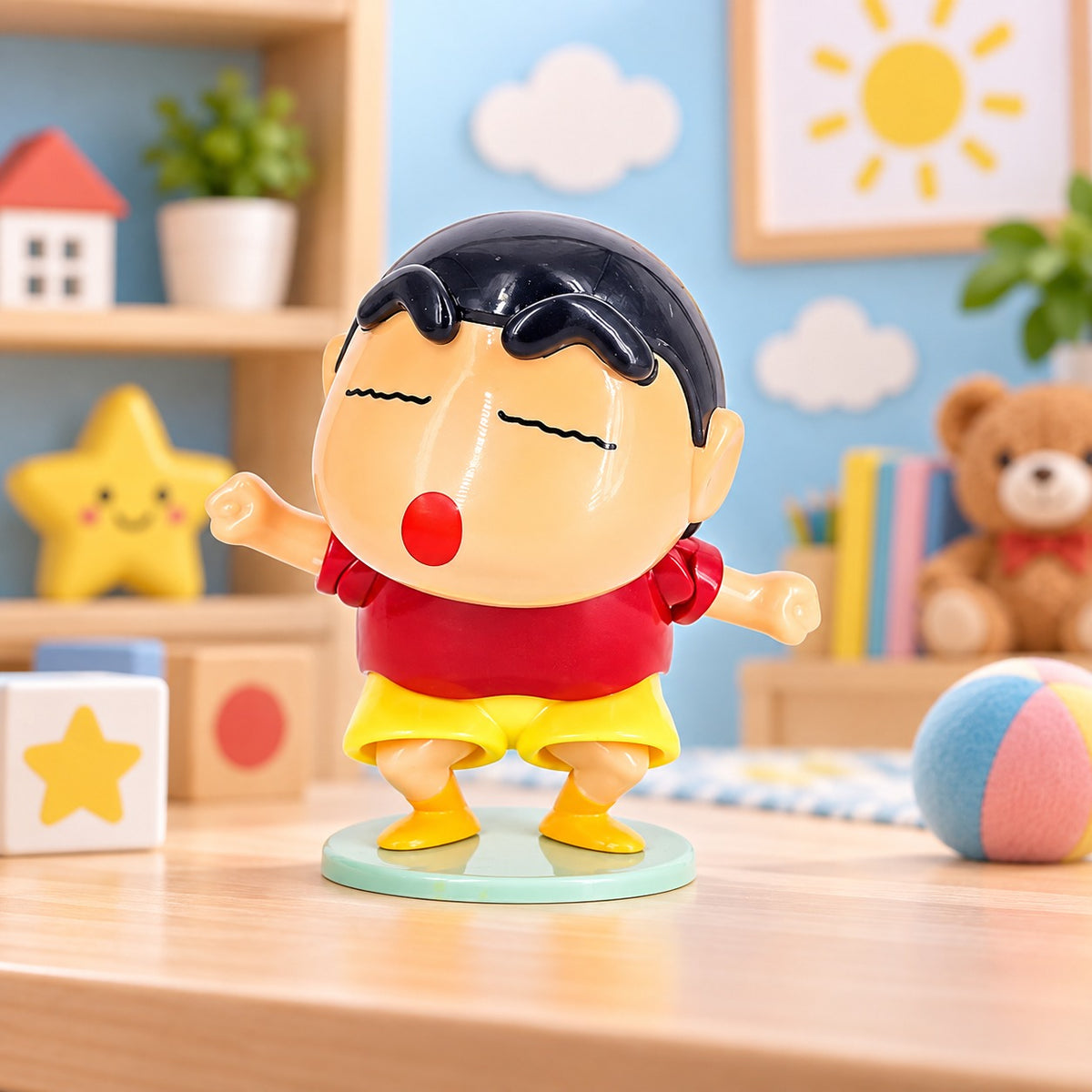 (T47) Head and Hand Shake Dancing Shin-Chan Toy – Fun Wobble Dancing Character
