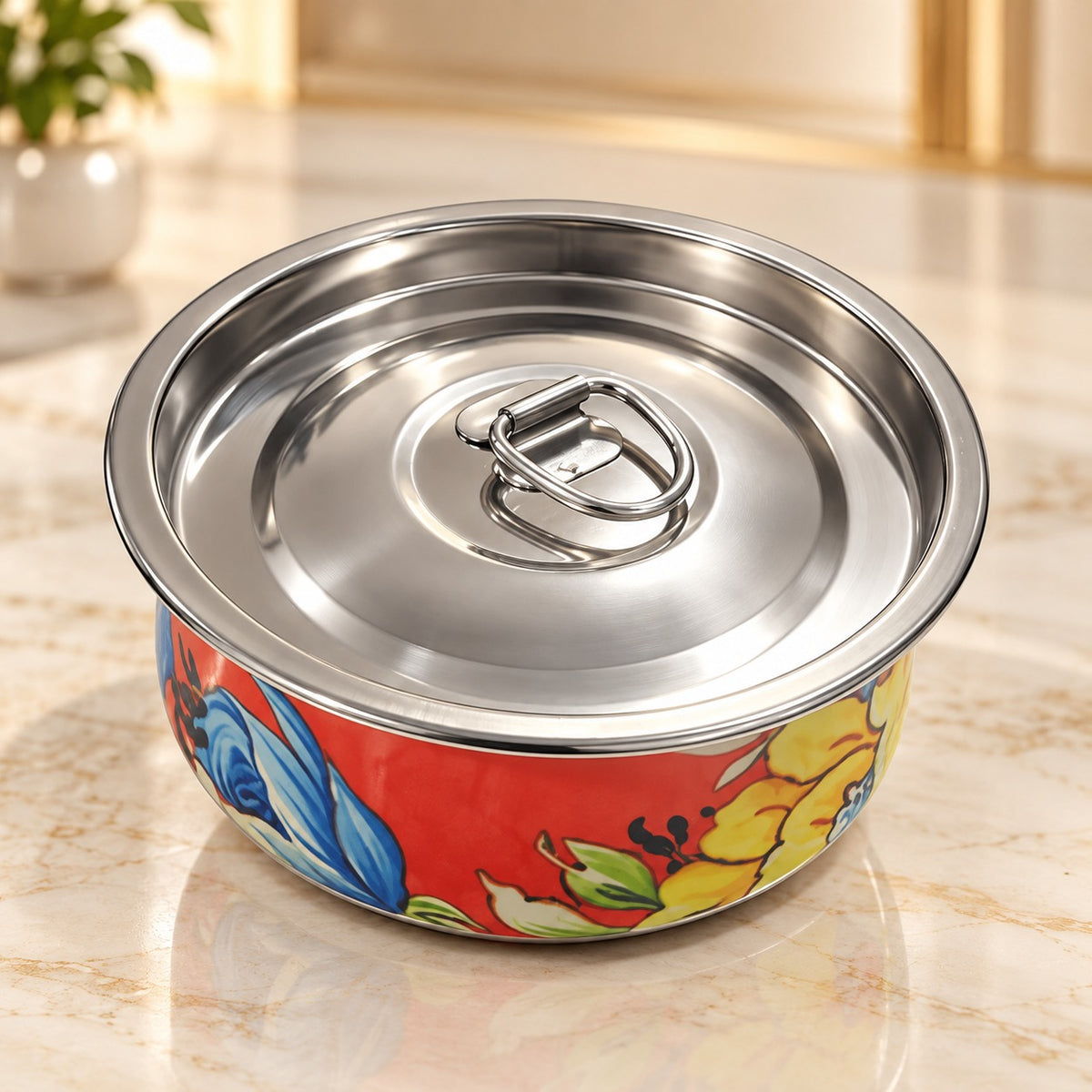 (R48) (MOQ: 4 Pcs) Stainless Steel Color Tango Box – Durable Storage & Utility Tiffen Box