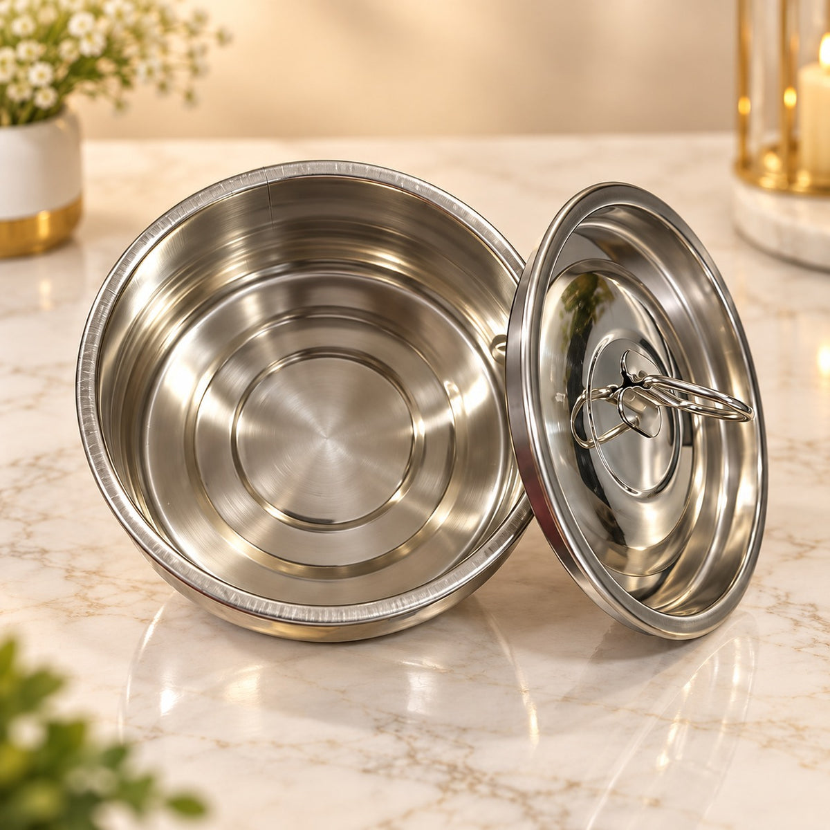 (R48) (MOQ: 4 Pcs) Stainless Steel Color Tango Box – Durable Storage & Utility Tiffen Box